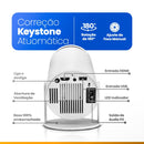 CineFlix™ - Projetor Portátil 4K + Tela 200 Polegadas (Brinde)