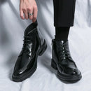 Bota Masculina Couro c/ Ziper Lateral